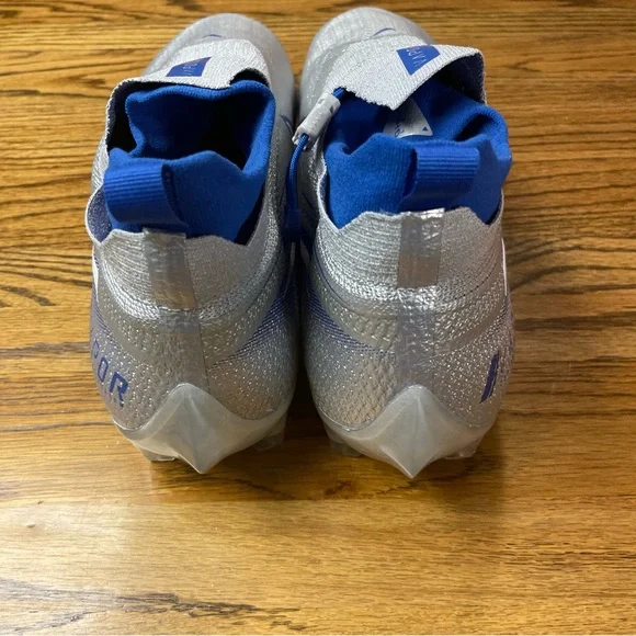 Nike Vapor Edge Elite 360 Flyknit Gray Blue Football Cleats  display picture 1